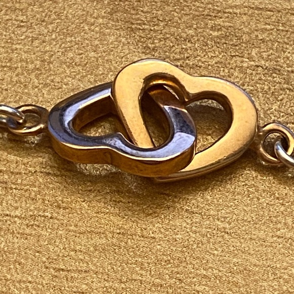 Beautiful Dyadema interlocking hearts 925 Sterling silver bracelet❤️ - Picture 1 of 6